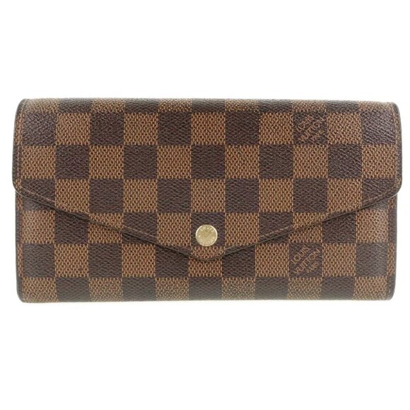LOUIS VUITTON Portefeiulle Sarah Purse N63209 Brown Damier canvas unisex - Picture 1 of 11